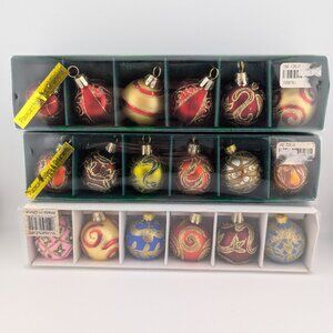 🎄 Set of 18 Vintage-Style Glass Ornaments – Mix of Kurt S. Adler & Unbranded Pi